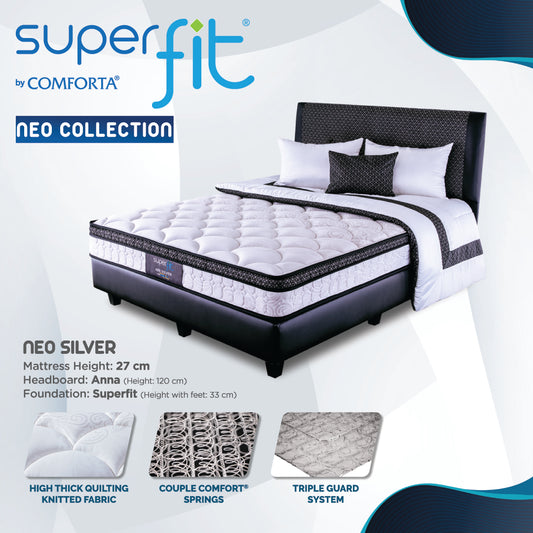 Comforta Superfit NEO SILVER Plush Top